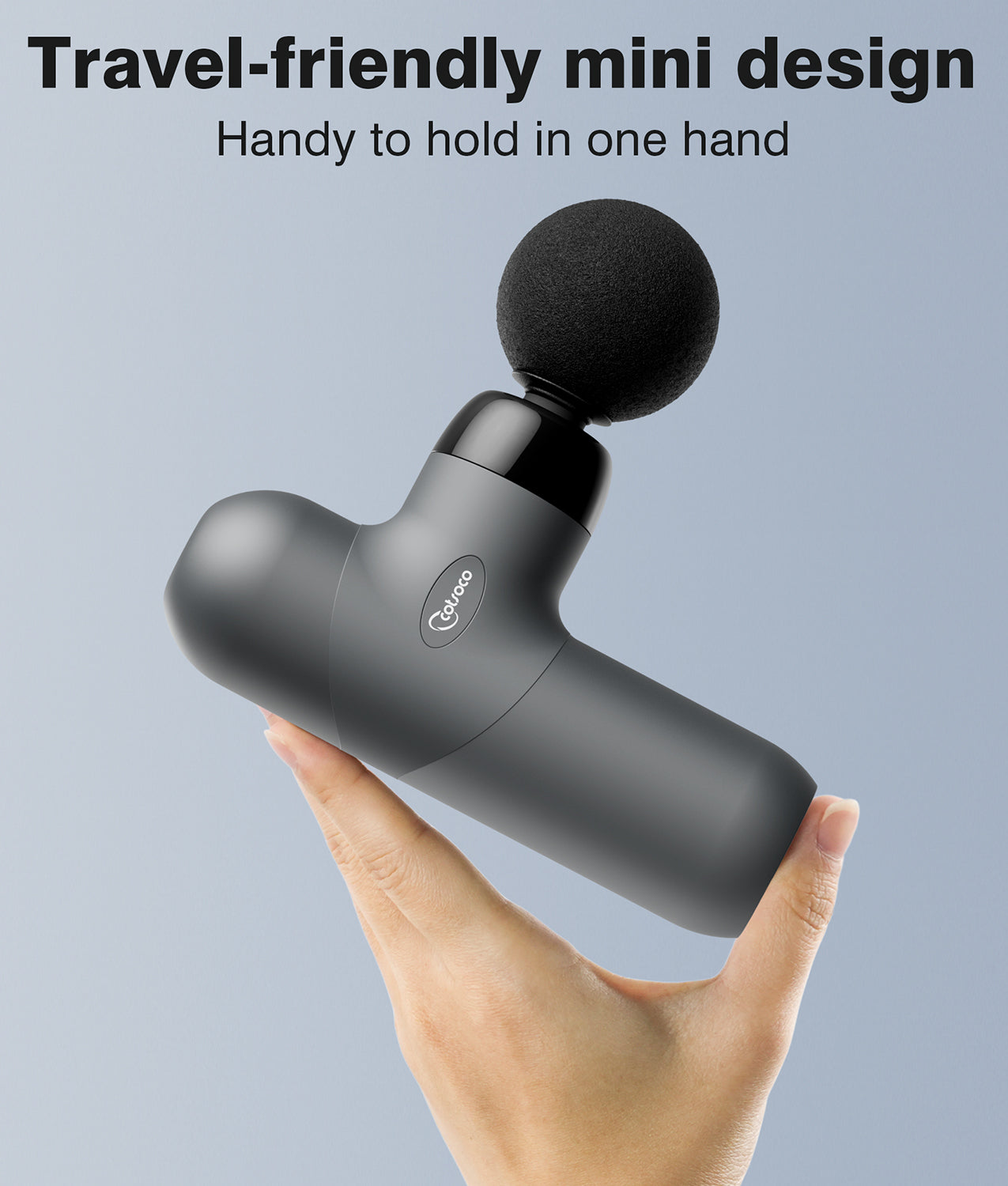 Mini Massage Gun, Percussion Deep Tissues Muscle Massager with 6 Massage Heads, Small Massage Gun Travel, Silicone Material Removable and Washable, best gift for her/him
