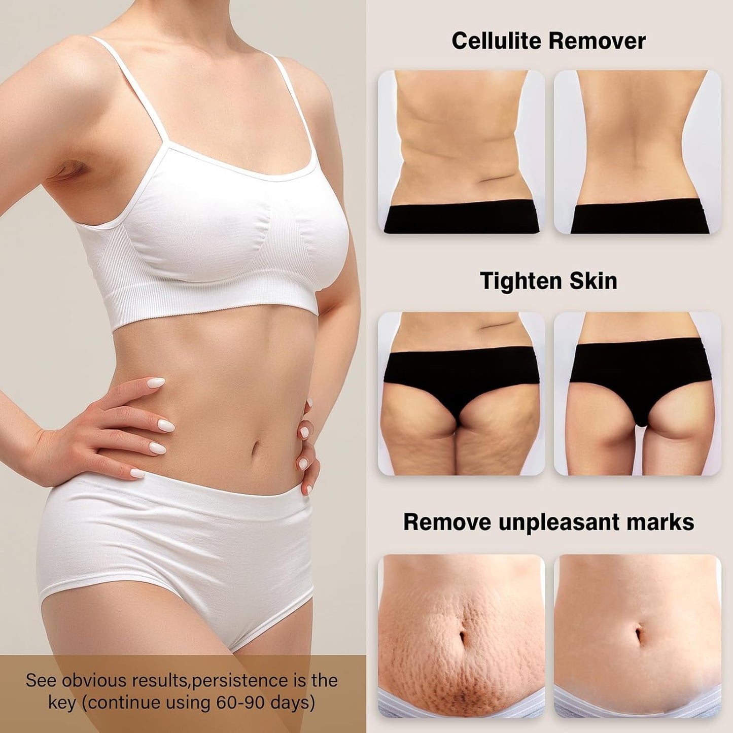 cotsoco Body Massager-Body Sculpting Tool, Cellulite Massager, Cordless Handheld Body Cellulite Remove for Belly, Fat, Waist, Leg, Butt, Arm - Gifts for Women Mum