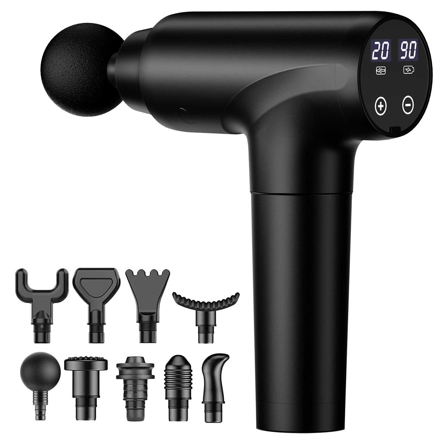 Massage Gun Deep Tissue, Back Massage for Athletes for Pain Relief, Percussion Massager Device with Silent Brushless Motor, Relax Gift for Mothers Day and Fathers Gifts (Black)