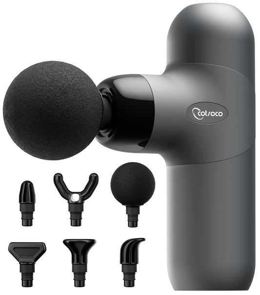 Mini Massage Gun, Percussion Deep Tissues Muscle Massager with 6 Massage Heads, Small Massage Gun Travel, Silicone Material Removable and Washable, best gift for her/him