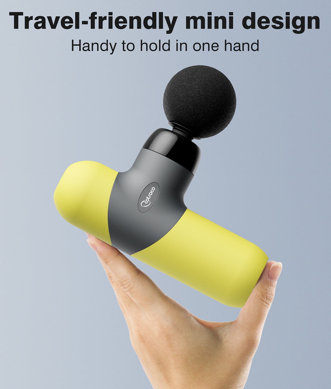 Mini Massage Gun, Percussion Deep Tissues Muscle Massager with 6 Massage Heads, Small Massage Gun Travel, Silicone Material Removable and Washable, best gift for her/him