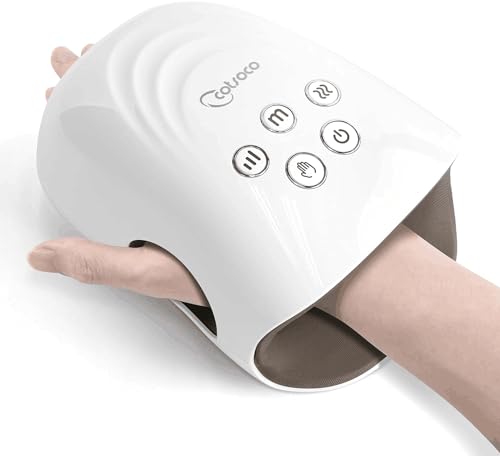 Hand Massager in 3 Modes With Heat and Compression(white)