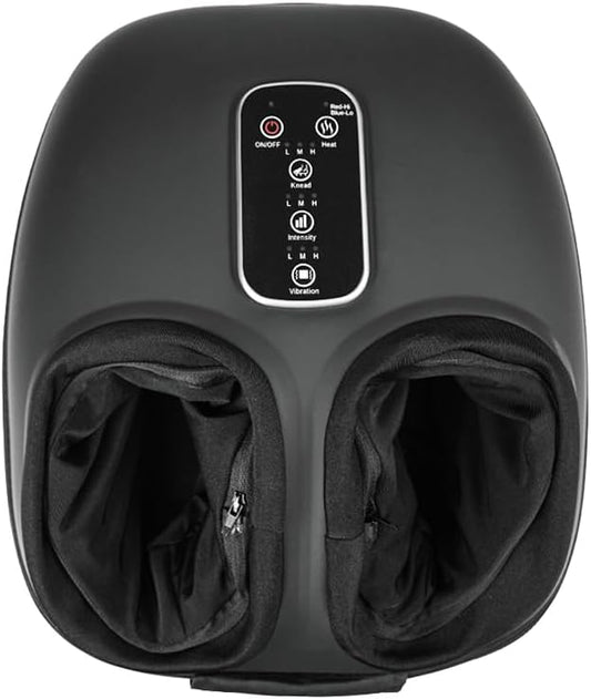 cotsoco Shiatsu Foot Massager with Heat, Deep Kneading Therapy Air Compression, Foot Massage Improve Blood Circulation Feet Massager Wellness Soothing Pain Relief, Gifts for Men Women