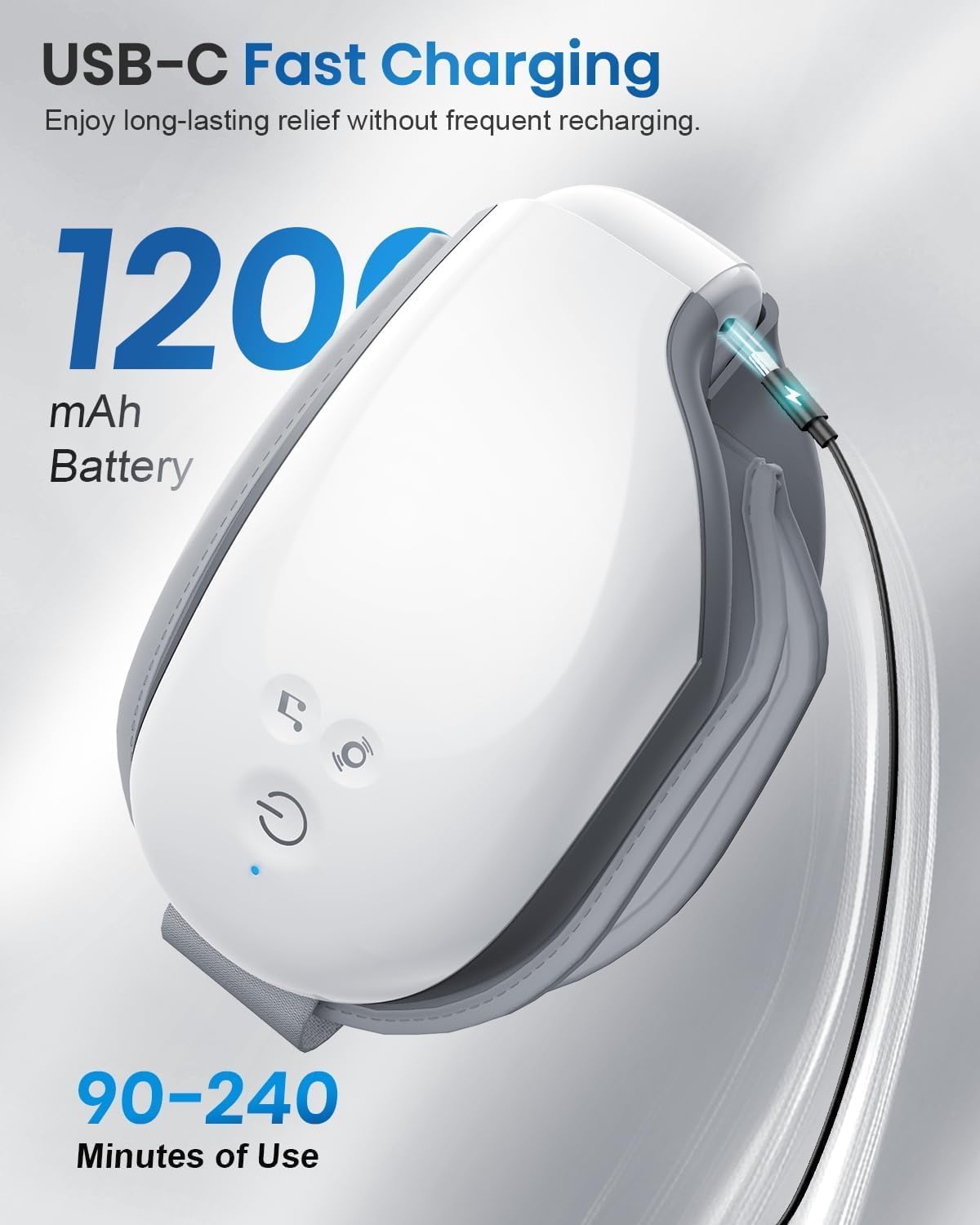 Cotsoco Eye Massager with Remote, Sleep Mask with Heat, Headache Massager Scalp for Migraine and Compression, Christmas Birthday Gifts for Women Men, Relaxing Eyes and Better Sleep Relief Stye Eye