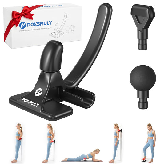 Psoas Release Tool,Adjustable Trigger Point Massage Tool for Full Body,Myofascial Release Tool for Iliacus, Pain Relief, Hip Flexor, Back, Hamstring, Glute, Sciatica Pain,Black