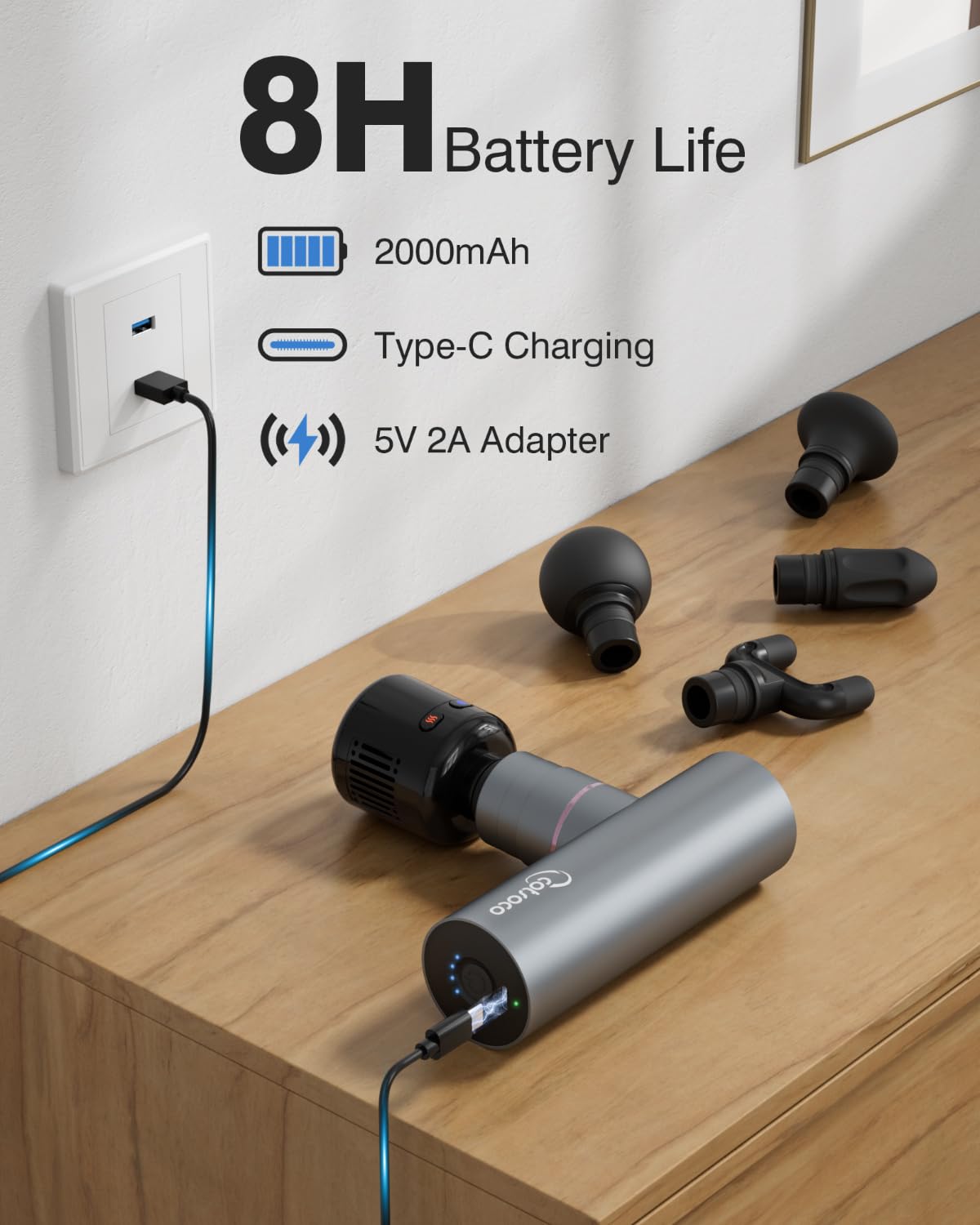 cotsoco Mini Deep Tissue Massage Gun with Heat and Cold Therapy, Full-Metal Handheld Electric Massager for Muscle Pain Relief, Portable Percussion Massage Gun for Athletes and Recovery