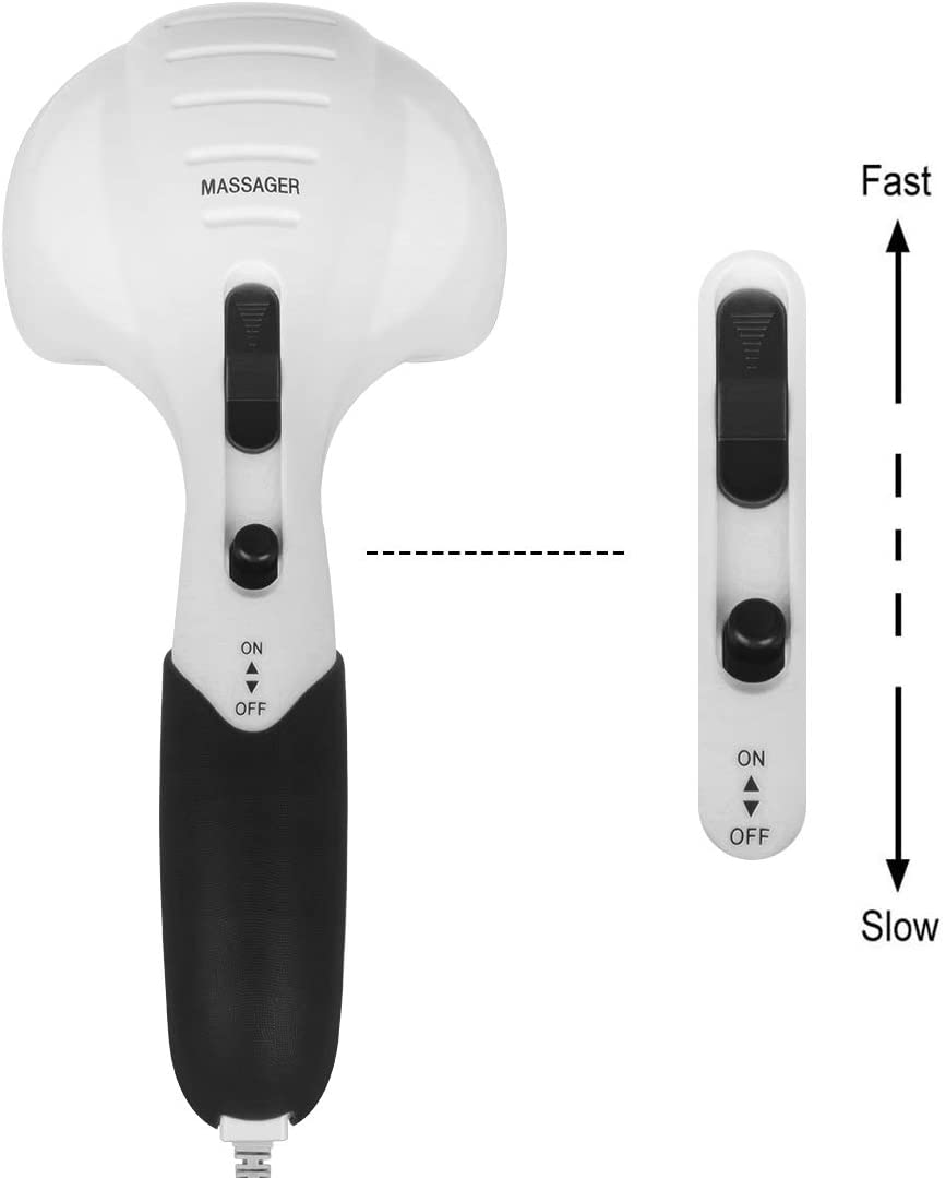 Cotsoco Handheld Neck Back Massager - Double Head Electric Full Body Massager - Deep Tissue Percussion Massage Hammer