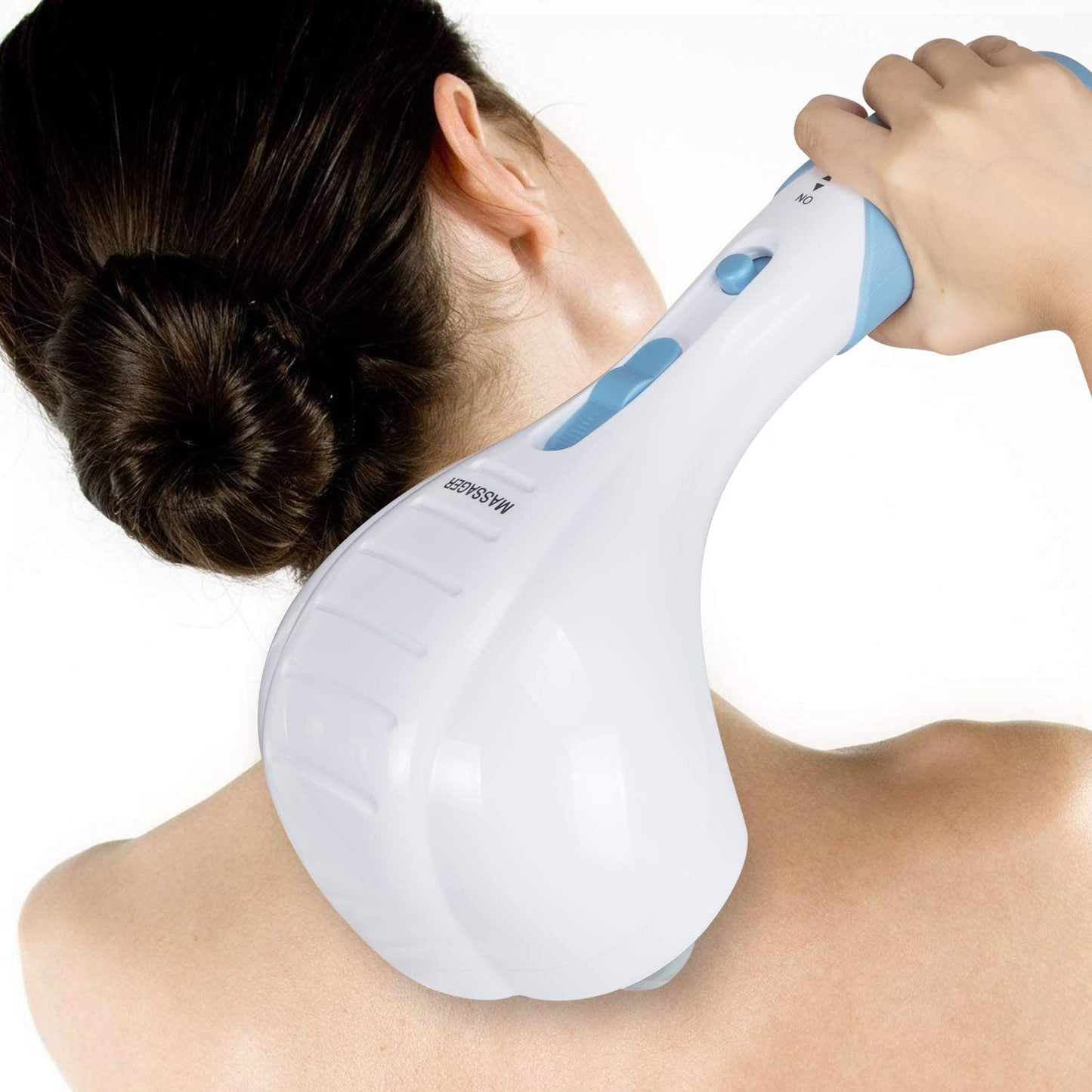 Cotsoco Handheld Neck Back Massager, Double Head Electric Full Body Massager, Deep Tissue Percussion Massage Hammer