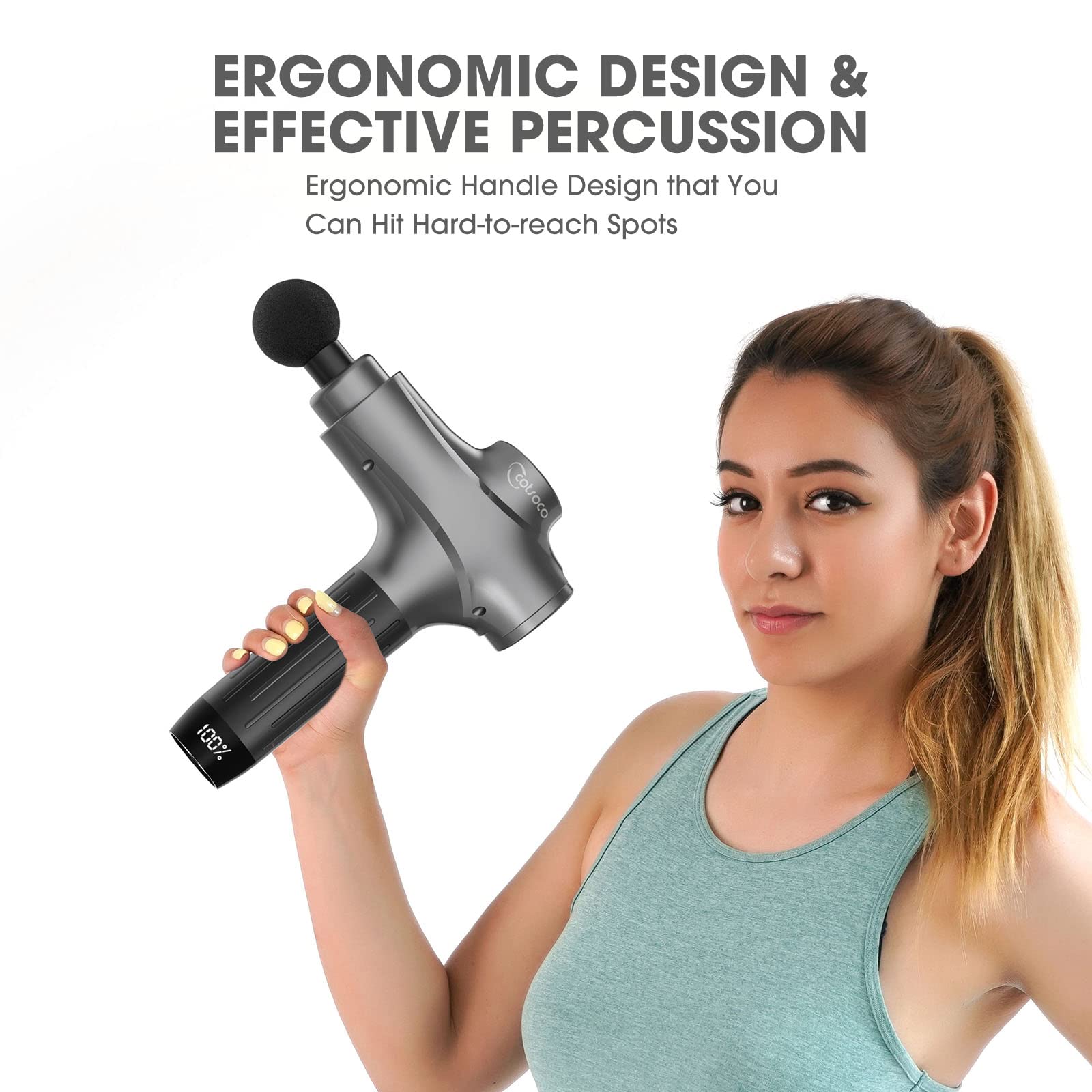 Cotsoco Massage Gun for Neck and Back,Portable Handheld Muscle